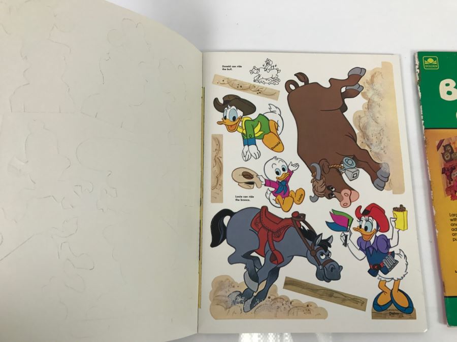 (3) Press-Out Playbook Walt Disney's Winnie-The-Pooh & Friends, Mickey & Minnie Out West, Bugs Bunny On The Farm New Old Stock [Photo 7]