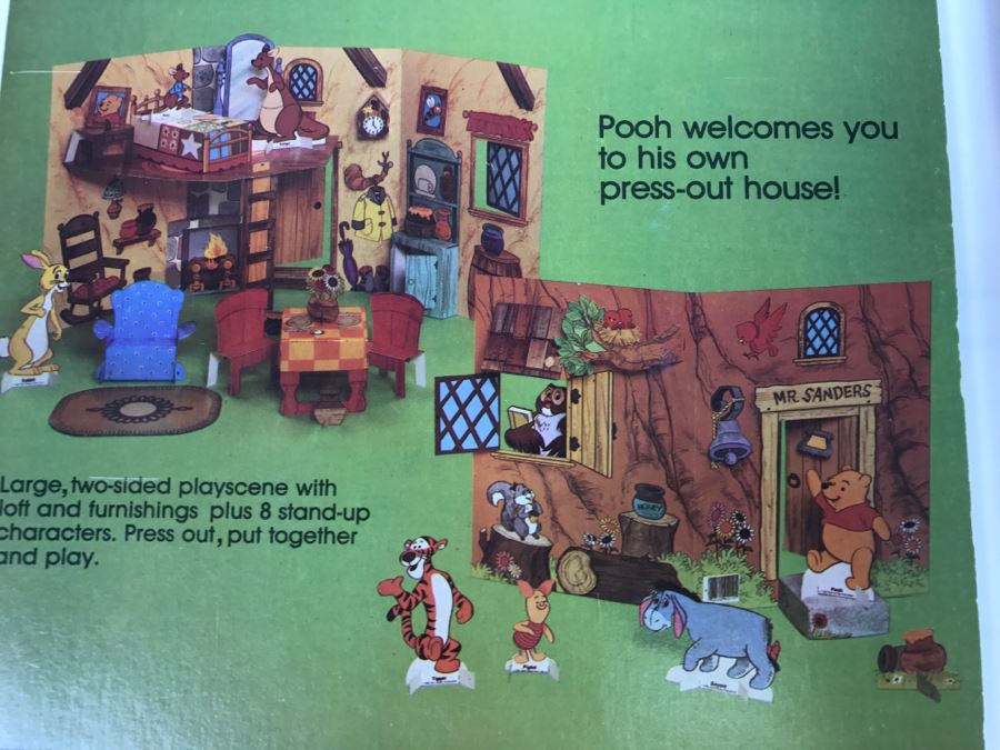 (3) Press-Out Playbook Walt Disney's Winnie-The-Pooh & Friends, Mickey & Minnie Out West, Bugs Bunny On The Farm New Old Stock [Photo 11]