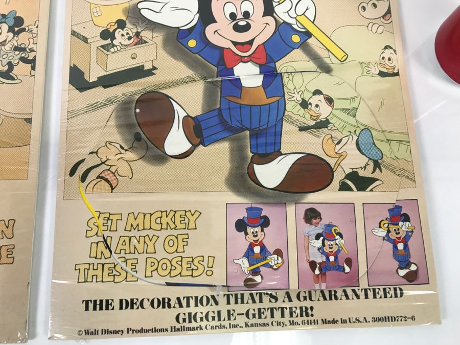 Hallmark GOOFY And Mickey Mouse Jointed Decoration 38' Tall New Old Stock [Photo 7]