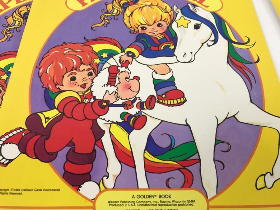 (2) Rainbow Brite Paper Doll Books + (3) Rainbow Brite Press-Out Books New Old Stock [Photo 4]