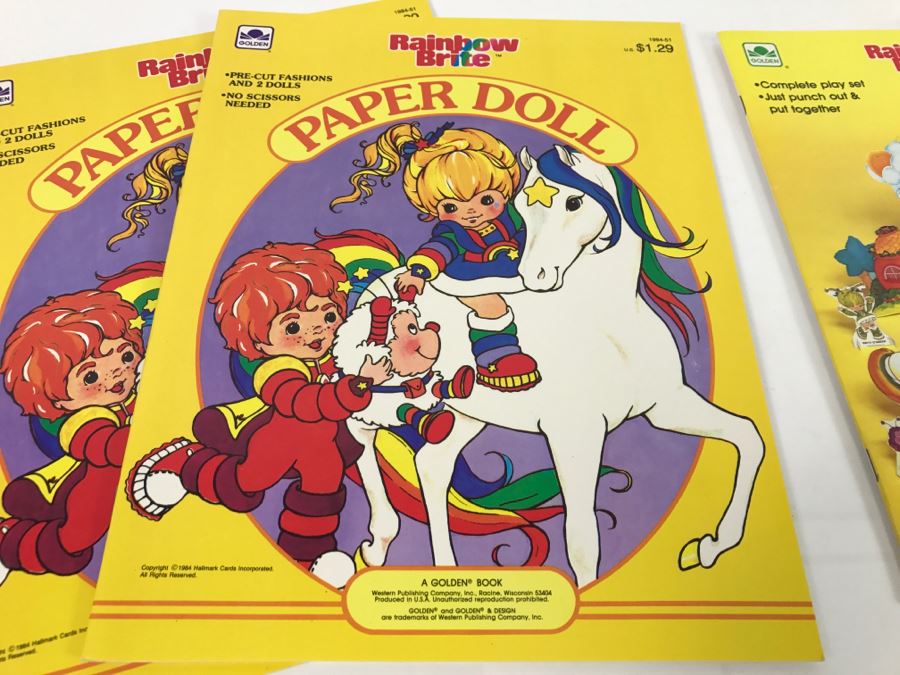 rainbow brite paper doll