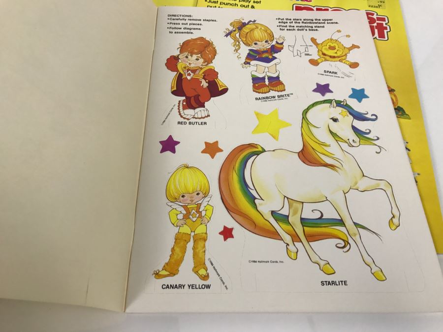 rainbow brite paper doll