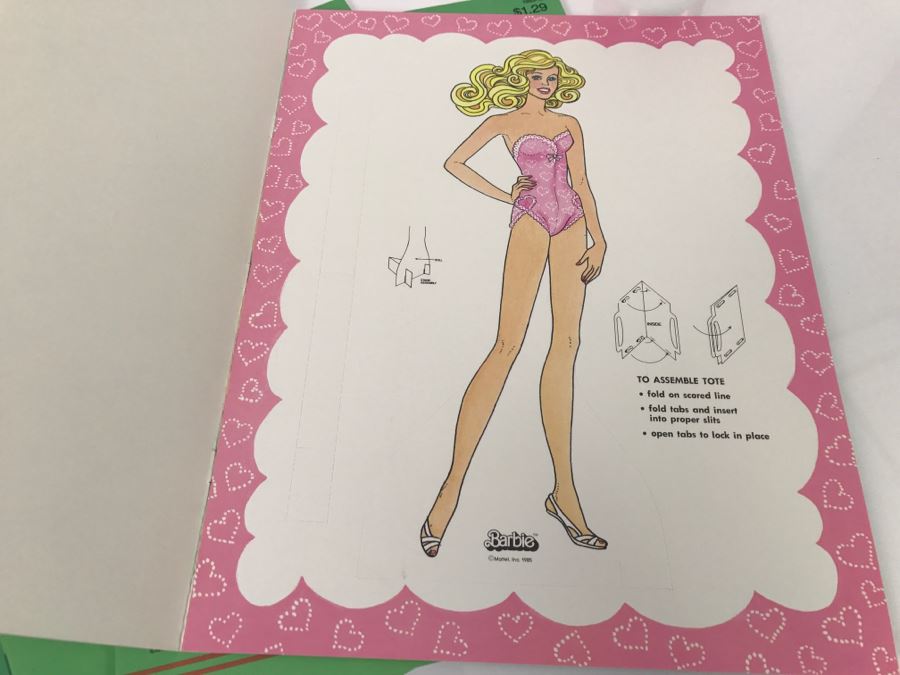 (4) Peachs 'N Cream Barbie Paper Doll Books New Old Stock [Photo 8]