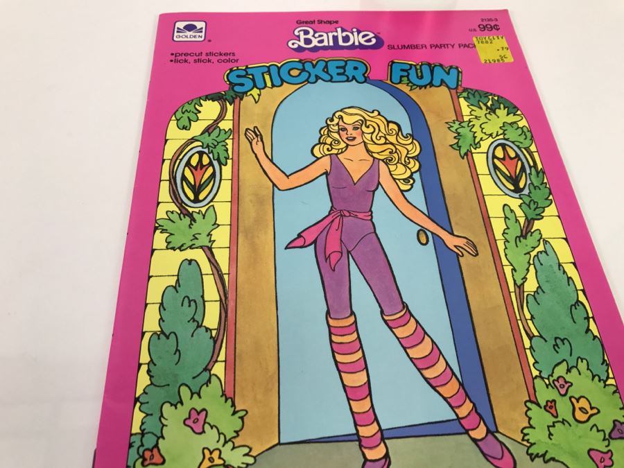 (2) Barbie Rockers Paper Doll Books + (1) Great Shape Barbie Sticker