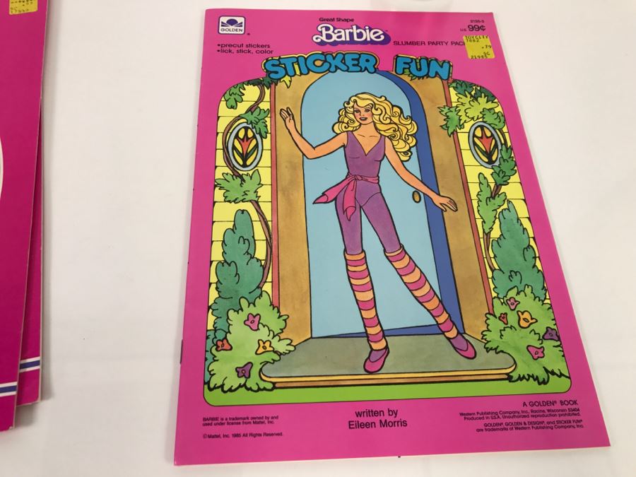 (2) Barbie Rockers Paper Doll Books + (1) Great Shape Barbie Sticker Fun Books New Old Stock [Photo 9]