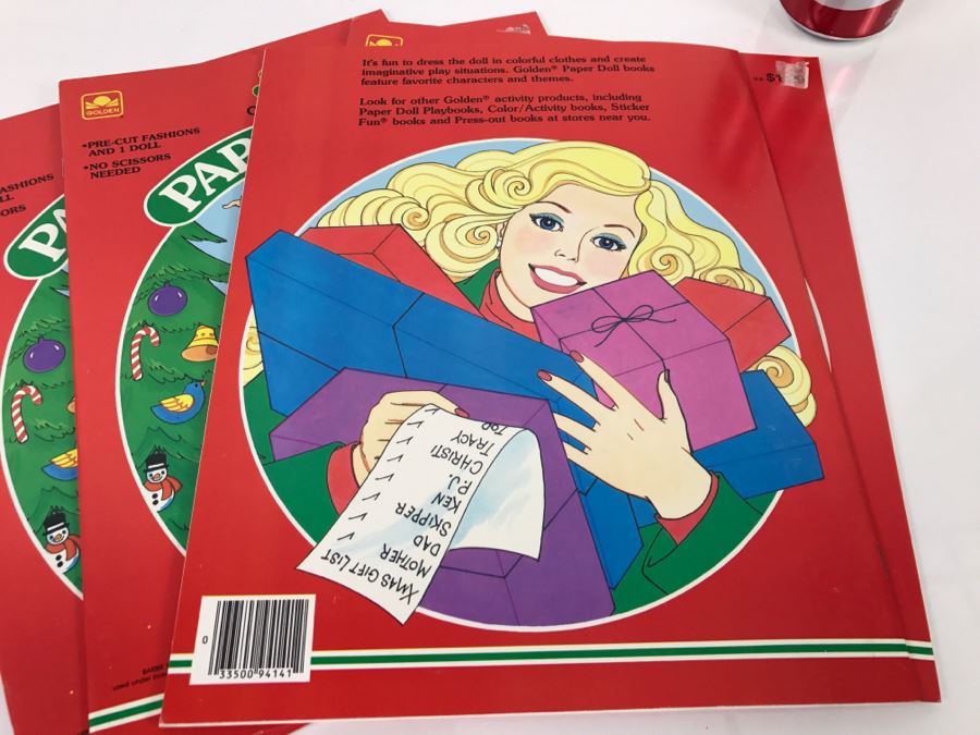 barbie christmas paper