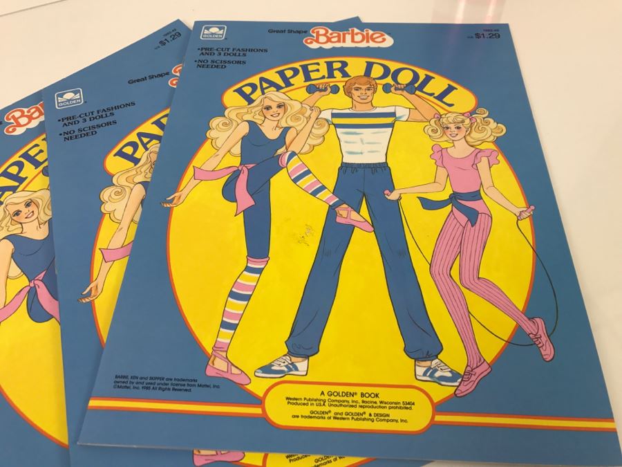 (3) Great Shape Barbie Paper Doll Books New Old Stock [Photo 2]