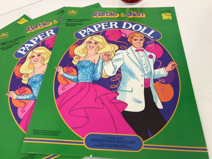 Barbie & Ken Paper Doll Books New Old Stock [Photo 2]