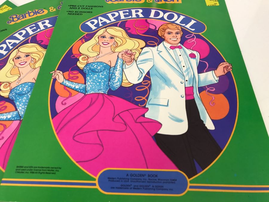 Barbie & Ken Paper Doll Books New Old Stock