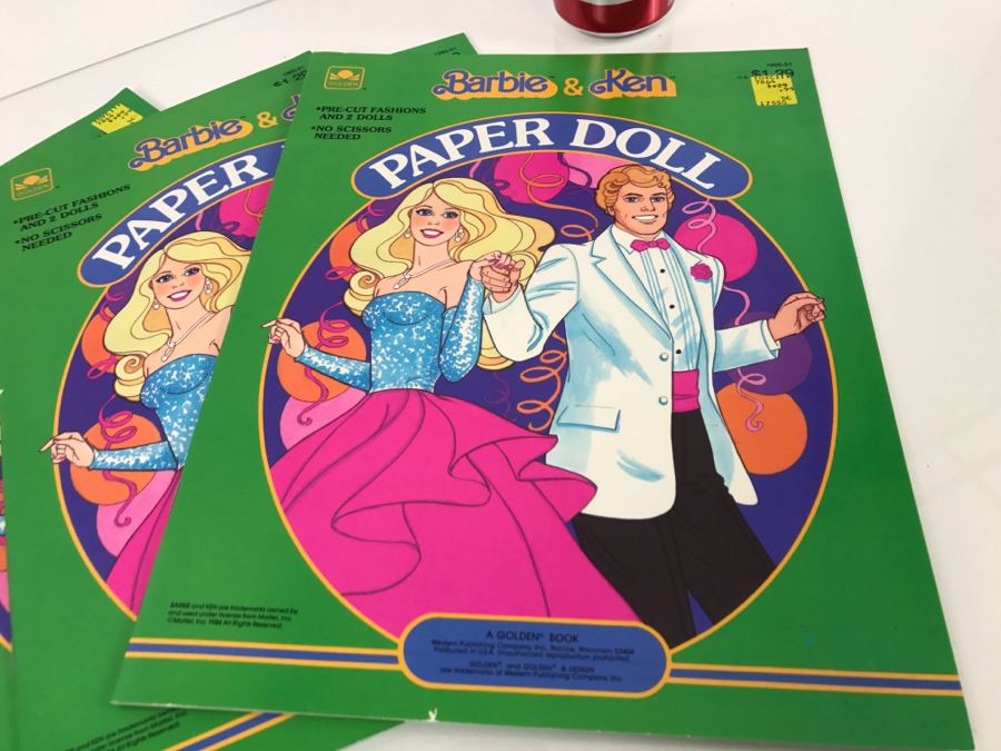 Barbie & Ken Paper Doll Books New Old Stock [Photo 3]