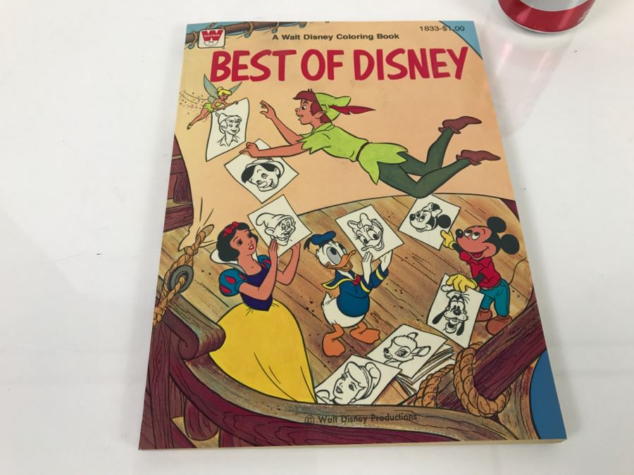 Walt Disney Best Of Disney Coloring Book New Old Stock [Photo 1]