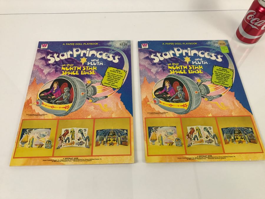 (2) Star Princess And Pluta At The North Star Space Base Paper Doll Books New Old Stock [Photo 1]