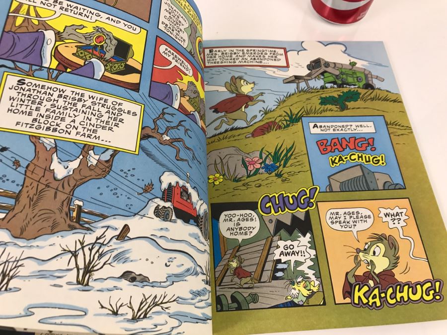 (3) The Secret Of NIMH Graphic Novel Comic Book, Poster Coloring Book And Paint With Water Book New Old Stock [Photo 13]