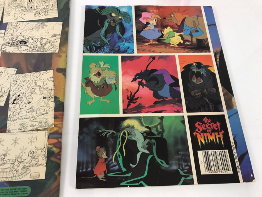 (3) The Secret Of NIMH Graphic Novel Comic Book, Poster Coloring Book And Paint With Water Book New Old Stock [Photo 14]