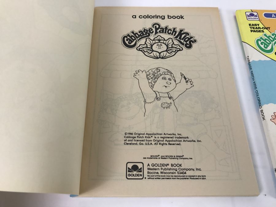 (2) Cabbage Patch Kids Giant Coloring Book New Old Stock [Photo 6]