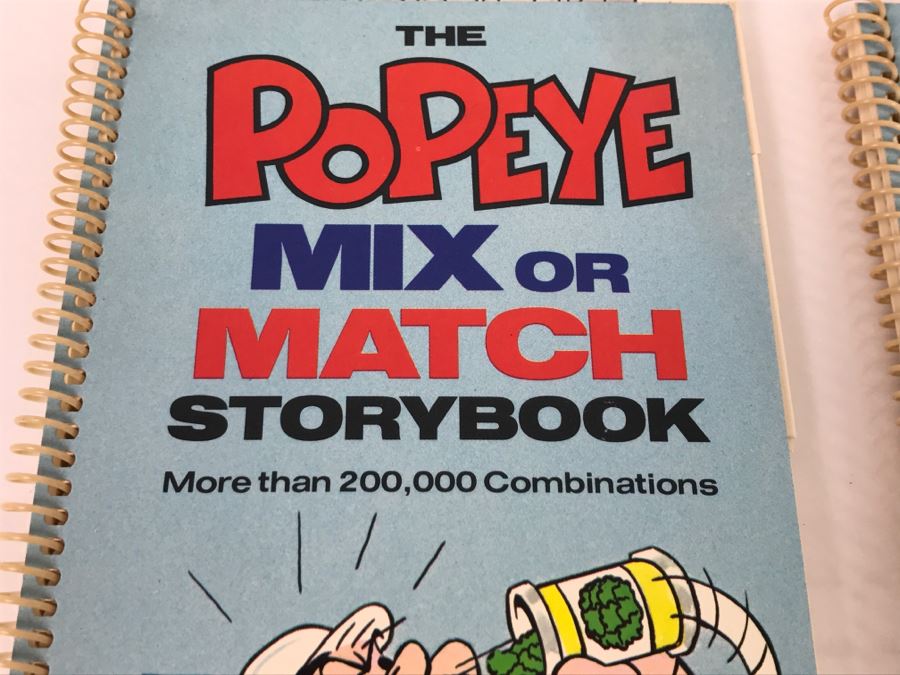 (2) The Popeye Mix Or Match Storybook 1981 First Edition [Photo 2]