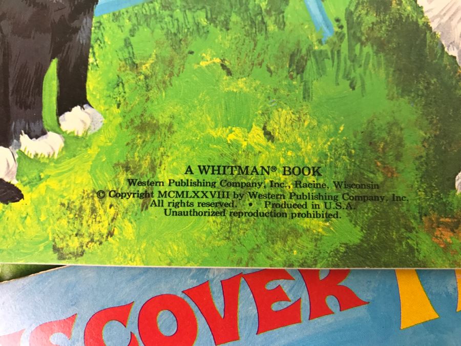 (12) Vintage Sticker Books Discover Cats, Discover Trains, Discover Horses, Discover Wildlife New Old Stock [Photo 10]