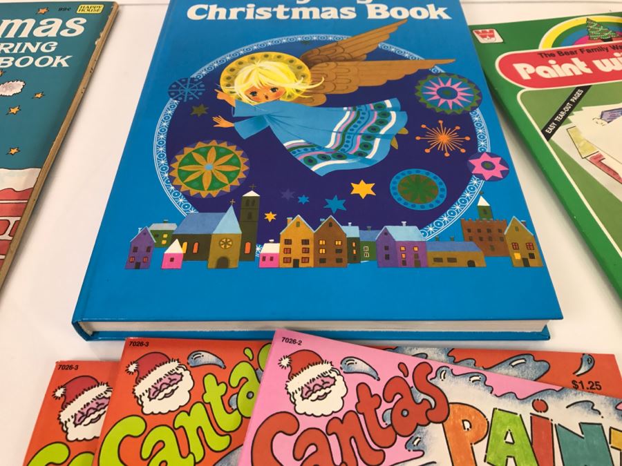 (12) Vintage Christmas Coloring Books Hello Kitty New Old Stock [Photo 4]