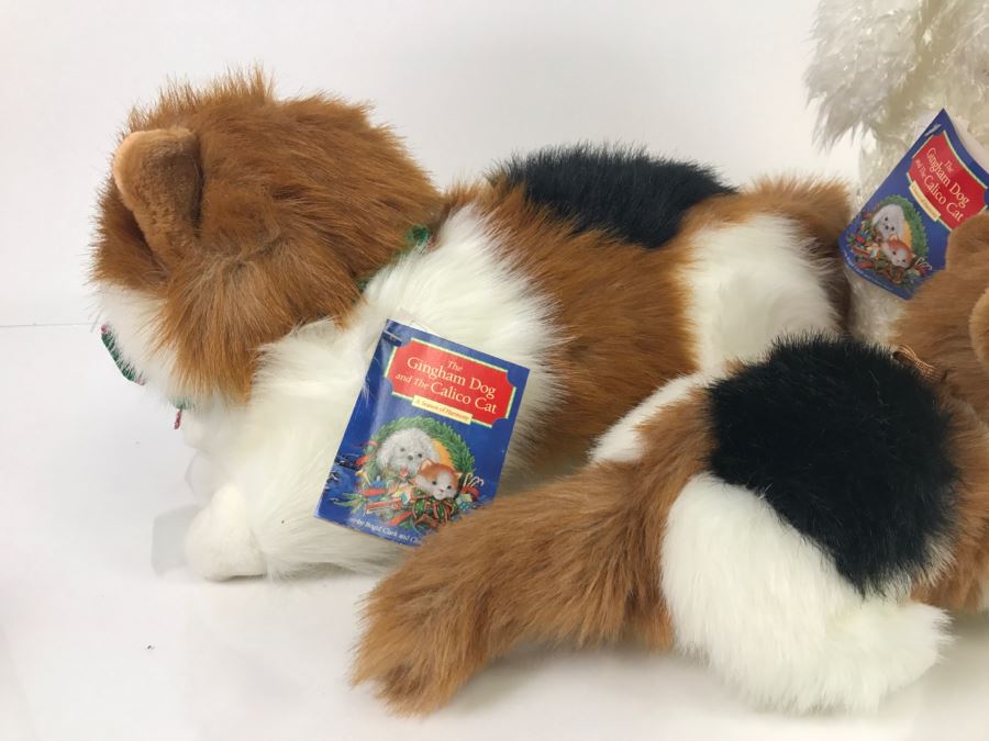 (4) The Gingham Dog And The Calico Cat Plush Toy Animals New With Tags [Photo 8]