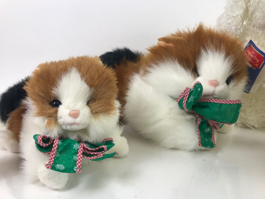 (4) The Gingham Dog And The Calico Cat Plush Toy Animals New With Tags [Photo 3]