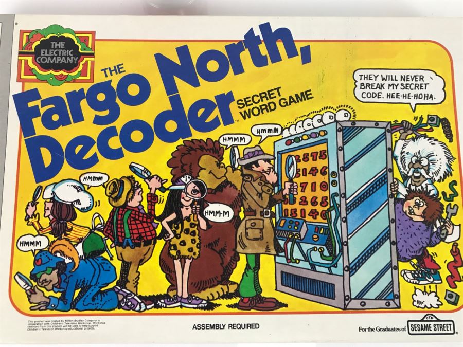Milton Bradley MB The Electric Company The Fargo North, Decoder Secret Word Game New Old Stock [Photo 4]