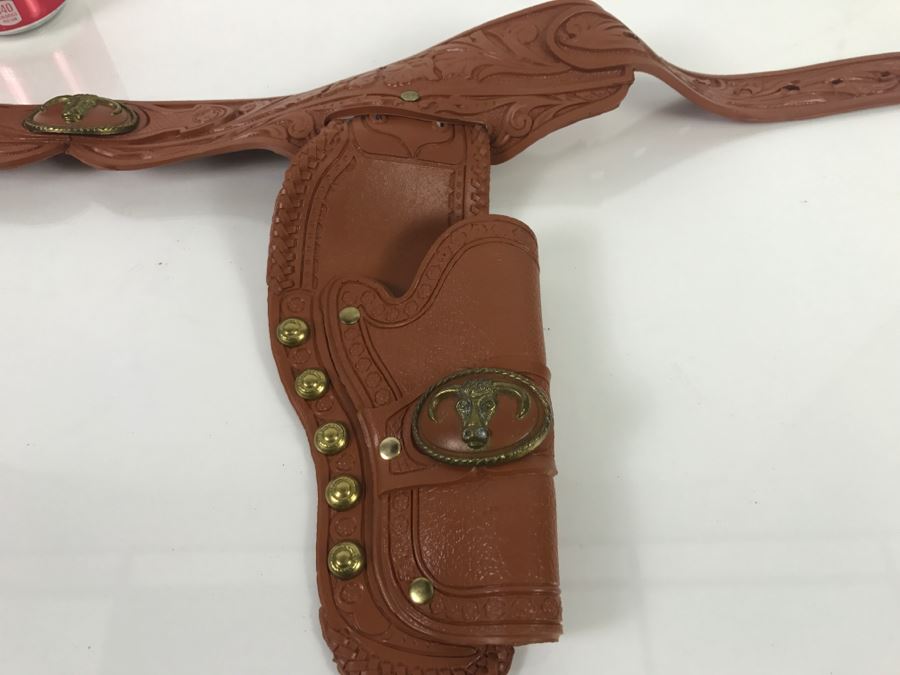 Vintage 1978 CBS Toys Double Cap Gun Holster Kids Belt [Photo 5]