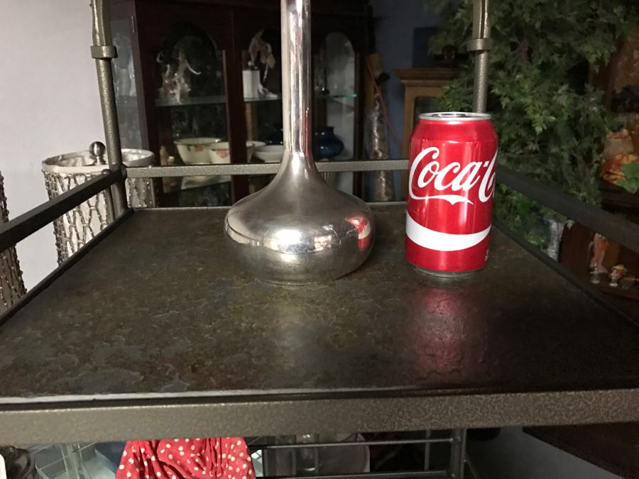 Metal And Stone Etagere 4-Shelf Case Bookcase - 1'7'W X 1'6'D X 6'5'H [Photo 7]