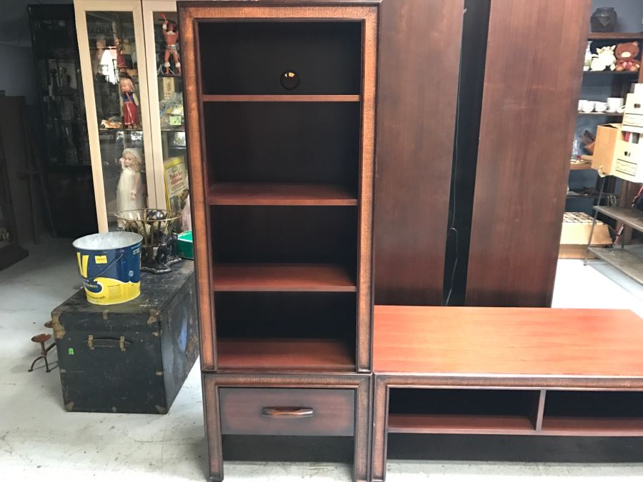 South Cone Trading Co 3-Piece Wooden Entertainment Center TV Stand Coffee Table Bookcase [Photo 2]