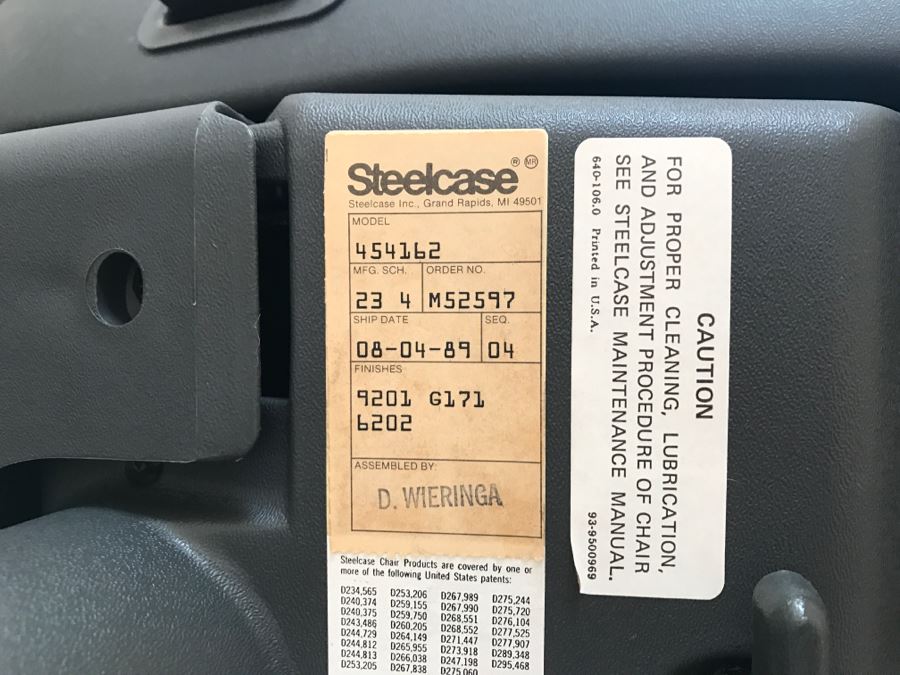 Vintage 1989 Steelcase Armchair Office Chair In Excellent Condition [Photo 6]