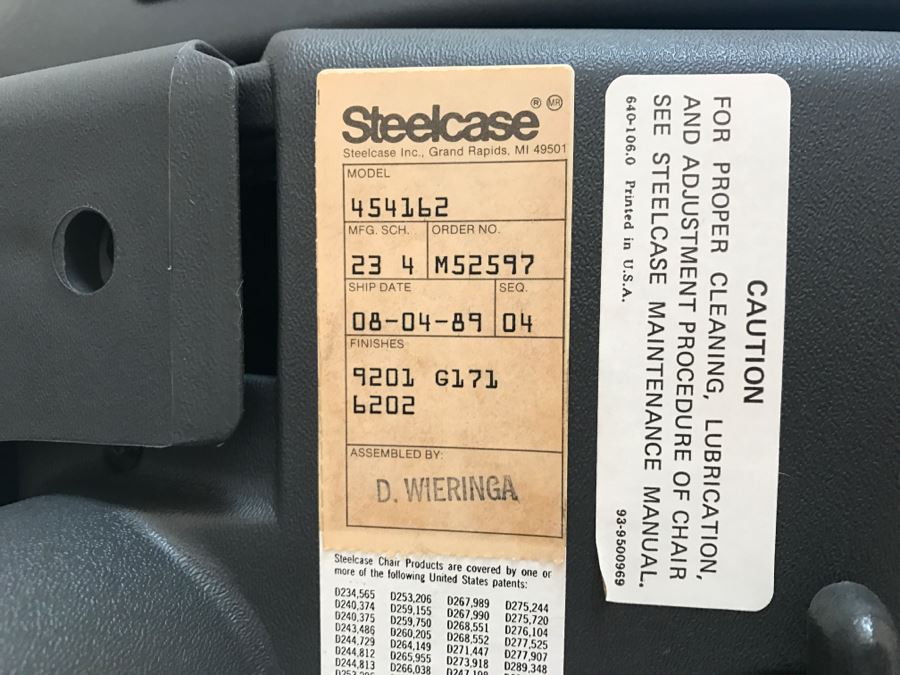 Vintage 1989 Steelcase Armchair Office Chair In Excellent Condition [Photo 5]