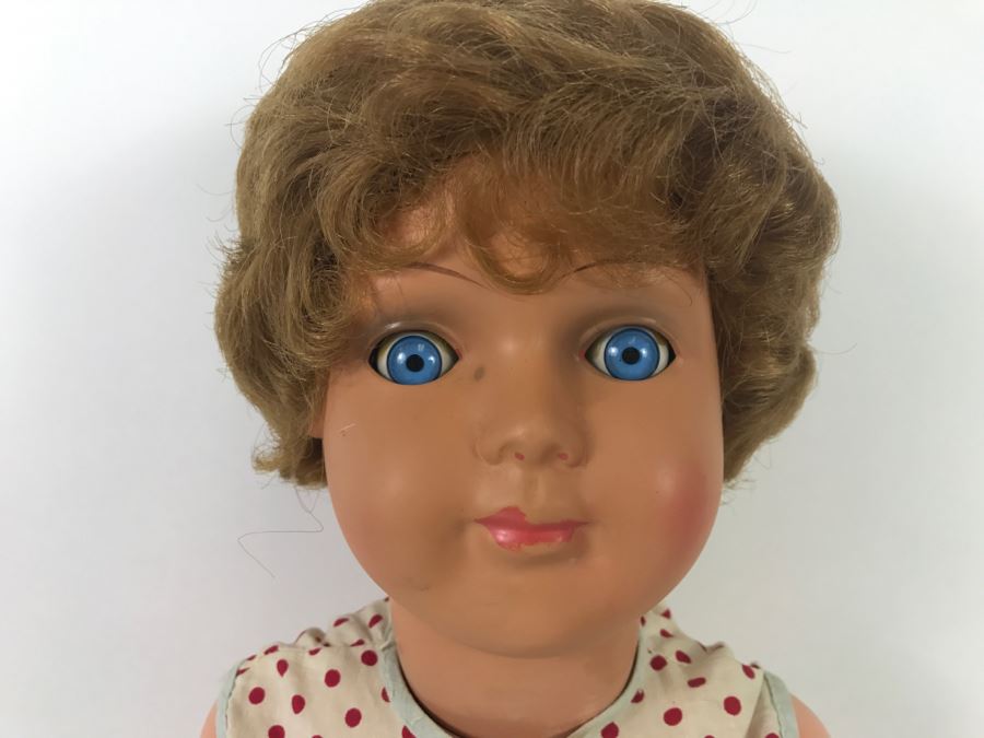 Vintage Plastic Doll With Blue Eyes [Photo 3]