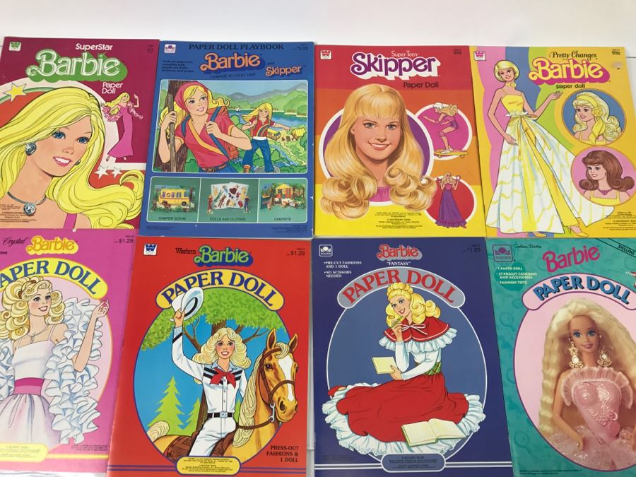 Vintage Collection Of Barbie And Skipper Paper Dolls Mattel New Old Stock