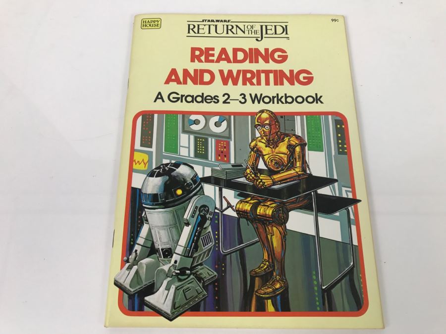 Star Wars Return Of The Jedi Reading And Writing Grades 2-3 Workbook 1983 New Old Stock [Photo 1]
