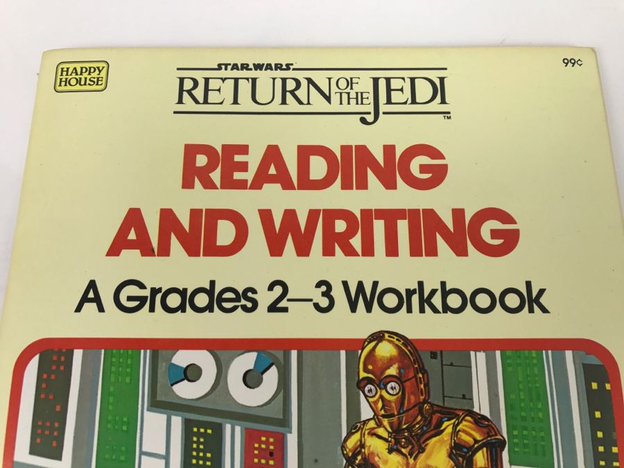 Star Wars Return Of The Jedi Reading And Writing Grades 2-3 Workbook 1983 New Old Stock [Photo 2]