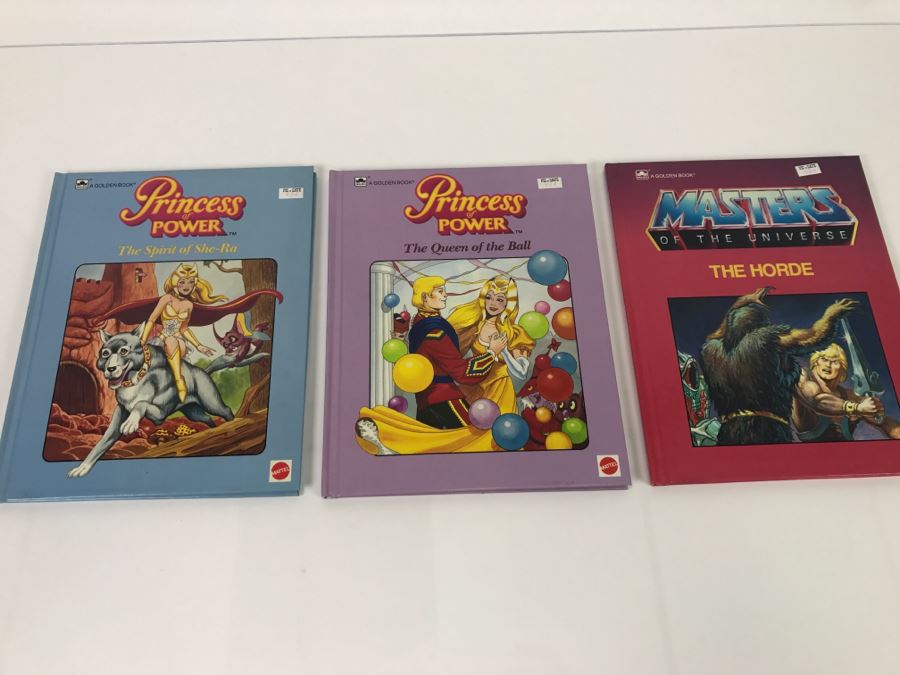 (3) Masters Of The Universe And Princess Of Power Books Mattel New Old Stock First Editions