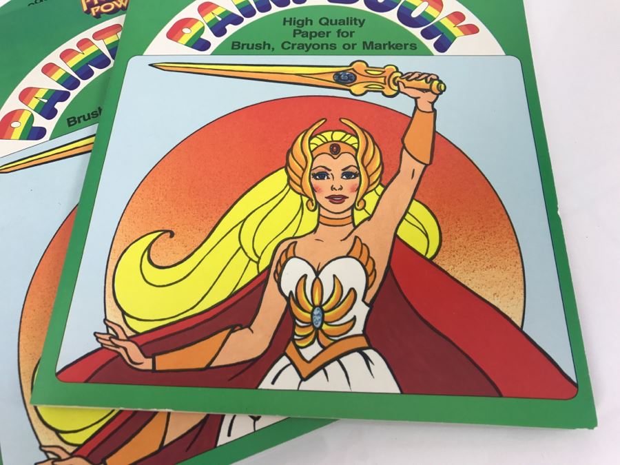 (4) Princess Of Power Paint Books 1985 New Old Stock [Photo 4]