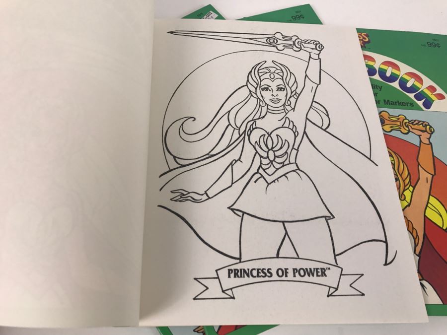 (4) Princess Of Power Paint Books 1985 New Old Stock [Photo 8]