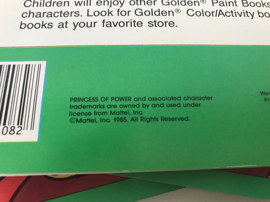 (4) Princess Of Power Paint Books 1985 New Old Stock [Photo 6]