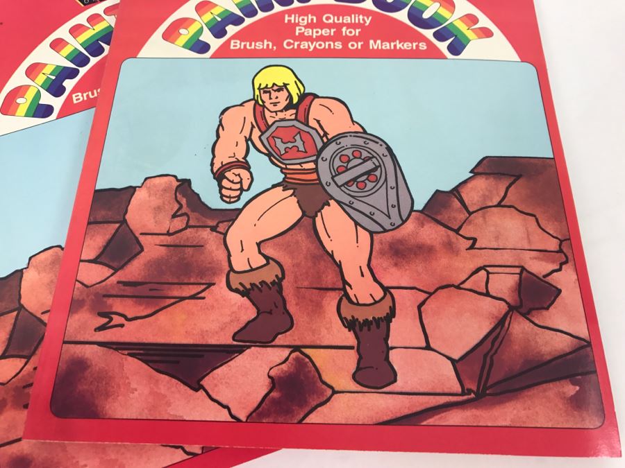 (4) Masters Of The Universe Paint Books 1985 New Old Stock [Photo 4]