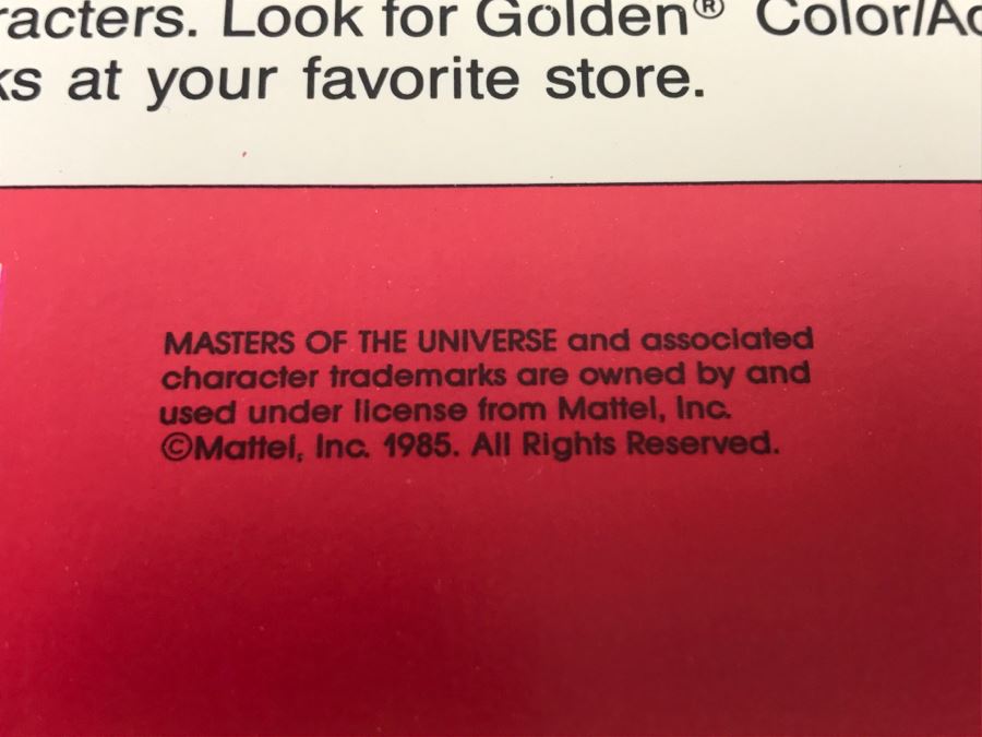 (4) Masters Of The Universe Paint Books 1985 New Old Stock [Photo 6]