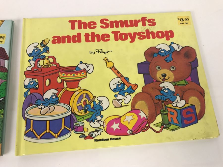 Pair Of Smurf Books: The Smurfs And The Miller, The Smurfs And The Toyshop 1984 By Peyo First Edition [Photo 3]