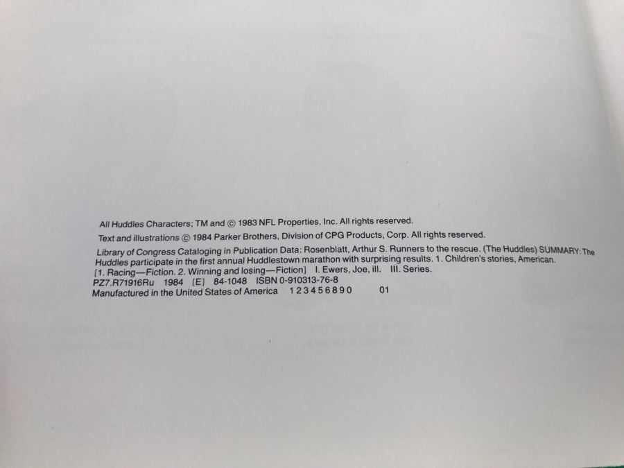 NFL Huddles The Team Mascots Of The NFL Parker Brothers Storybook 1984 New Old Stock First Edition [Photo 6]