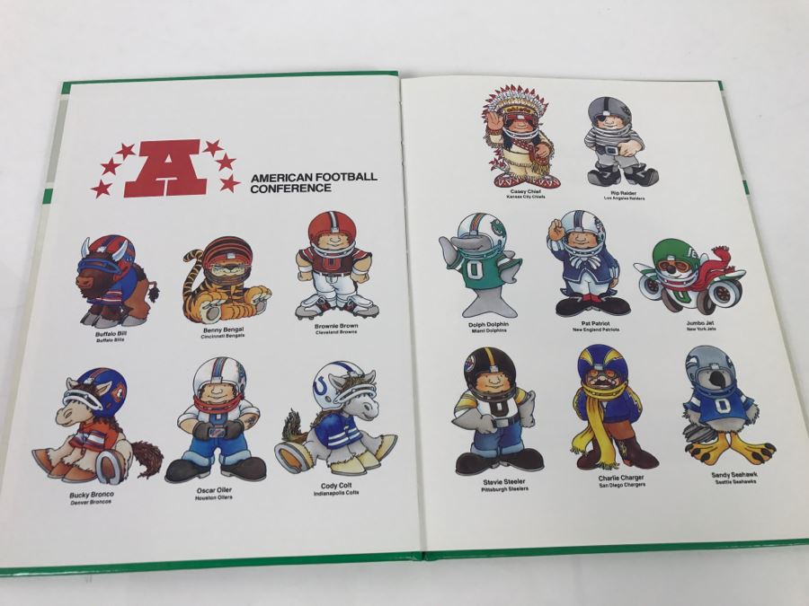 NFL Huddles The Team Mascots Of The NFL Parker Brothers Storybook 1984 New Old Stock First Edition