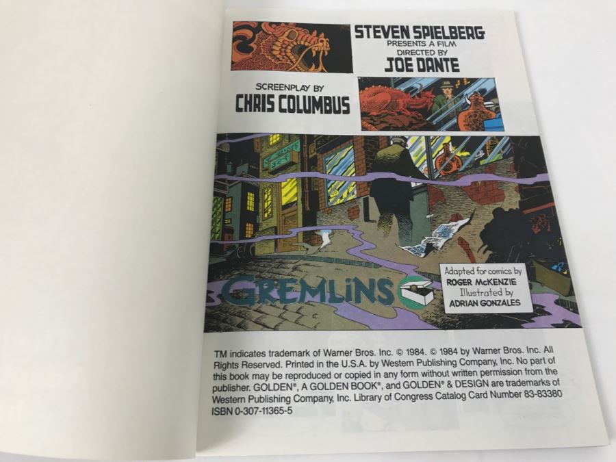 GREMLINS Illustrated Graphic Novel Comic Book 1984 New Old Stock [Photo 5]
