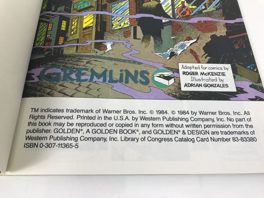 GREMLINS Illustrated Graphic Novel Comic Book 1984 New Old Stock [Photo 7]
