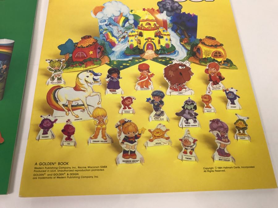 Pair Of Rainbow Brite Press-Out Books 1985 New Old Stock [Photo 8]