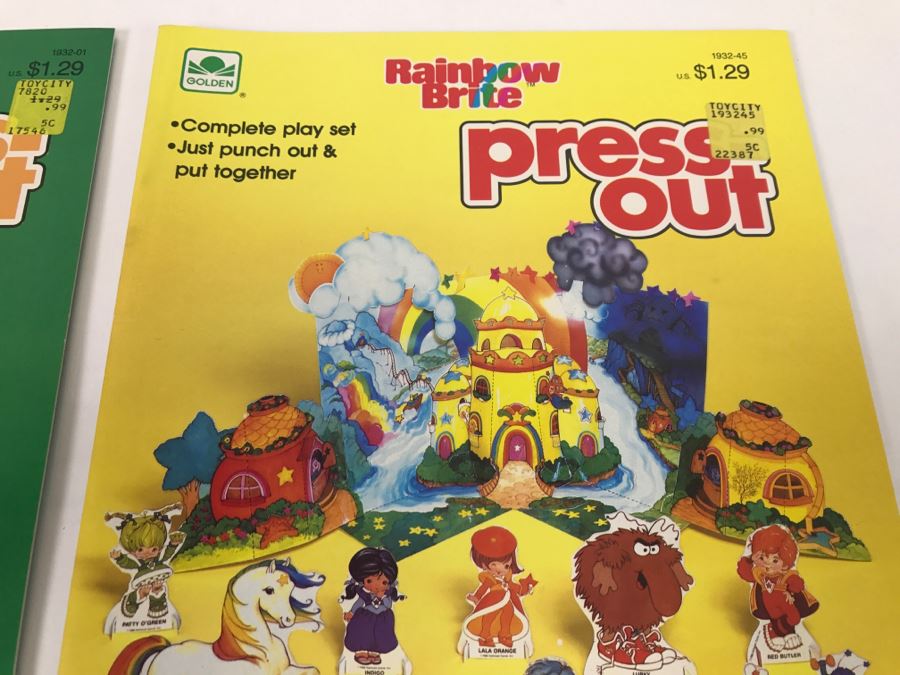 Pair Of Rainbow Brite Press-Out Books 1985 New Old Stock [Photo 7]