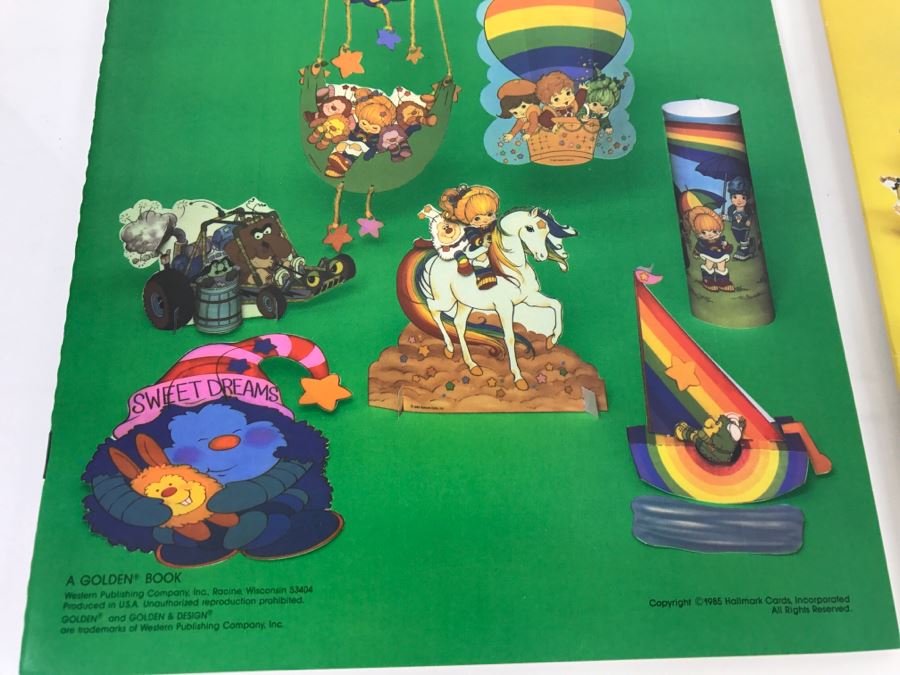 Pair Of Rainbow Brite Press-Out Books 1985 New Old Stock [Photo 4]
