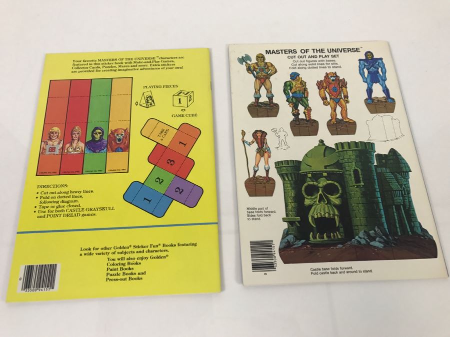 (2) Masters Of The Universe Sticker Fun Books Mattel 1982 1983 New Old Stock [Photo 11]