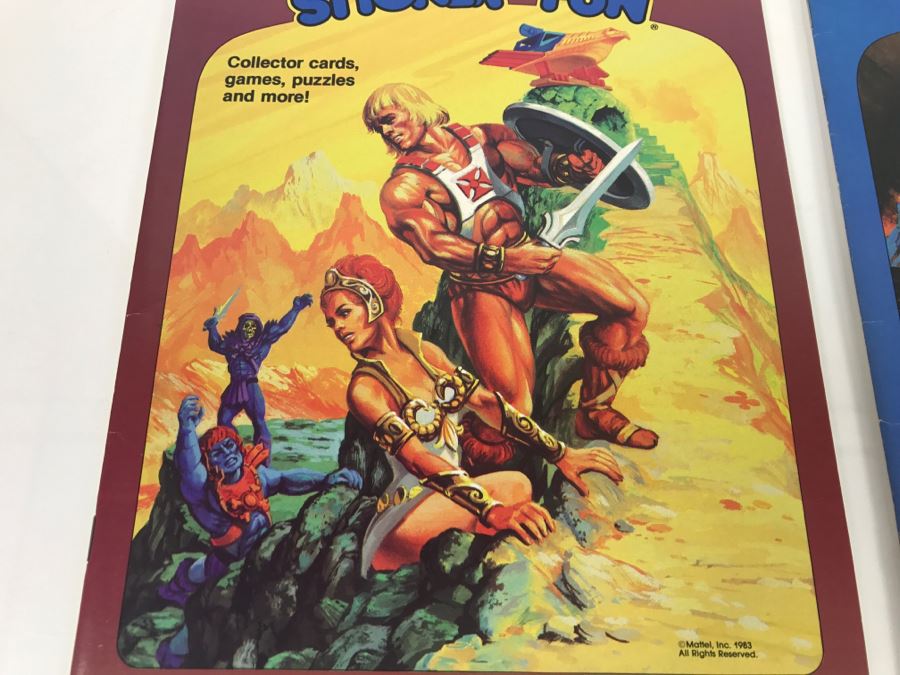 (2) Masters Of The Universe Sticker Fun Books Mattel 1982 1983 New Old Stock [Photo 4]